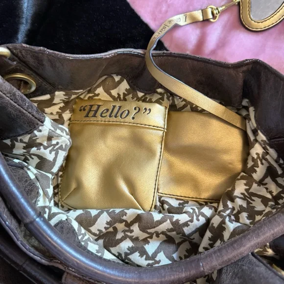 Juicy Couture Brown Leather Shoulder Bag - Picture 9 of 13